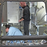 Josh Korwin shooting the SpaceX Dragon Capsule